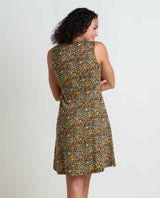 Toad & Co Rosemarie Sleeveless Dress - Black Ditsy Print