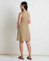 Toad & Co Rosemarie Sleeveless Dress - Honey Brown Floral Print