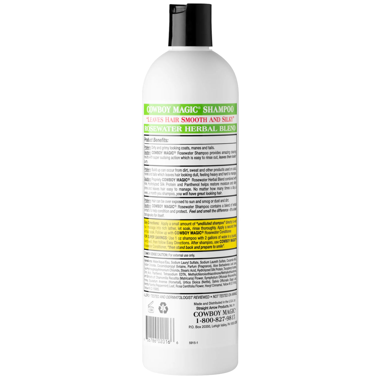 Cowboy Magic Rosewater Shampoo - 2oz. / 16oz. / 32oz.