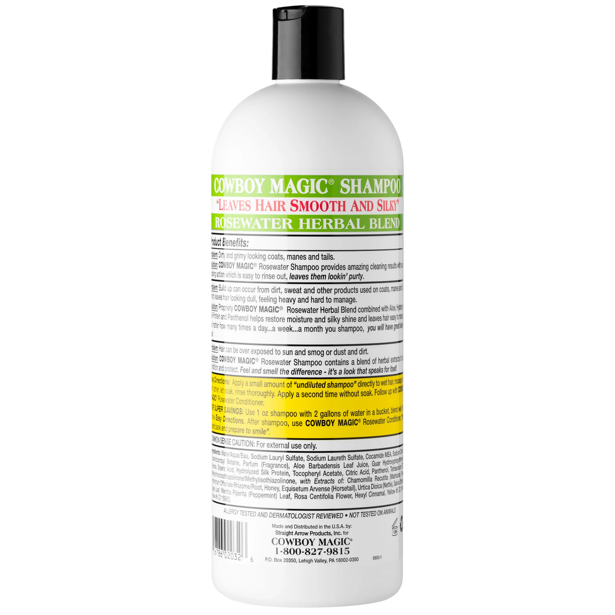 Cowboy Magic Rosewater Shampoo - 2oz. / 16oz. / 32oz.