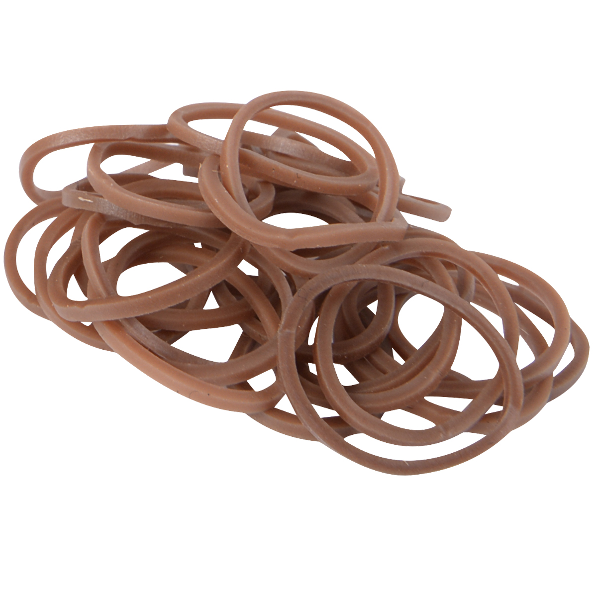 Cashel Rubber Braiding Bands - Brown