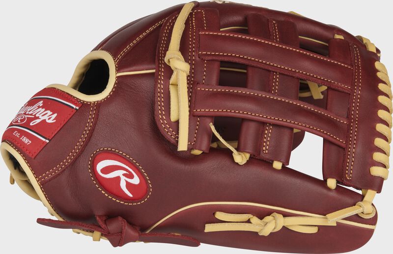 RAWLINGS Sandlot Series 12.75In Outfield Glove RH Sherry camel