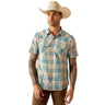 10054703 Mns Howland Retro Fit Shirt - Turquoise Turquoise