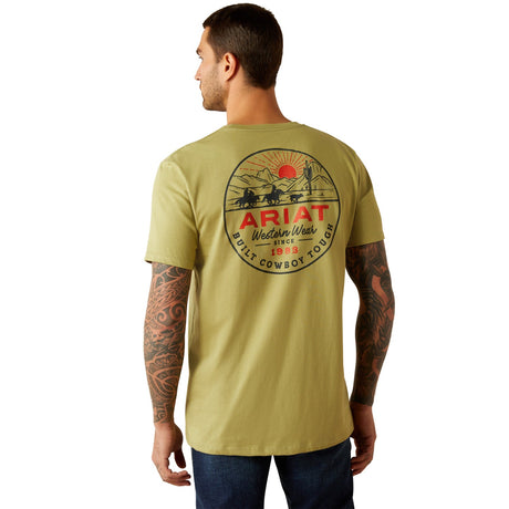 10054836 Mns Ariat Full Circle T-shirt - Tent Green Tent green