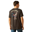 10058894 Mns Cowboy Cocky T-shirt - Vintage Black Vintage black