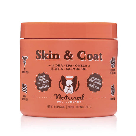 Natural Dog Company Skin & Coat Supplement - 90 Chews