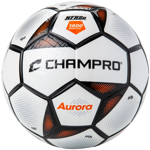 Champro Sports Aurora Thermal Bonded 1800 Soccer Ball Black/optic orange,black/optic blue