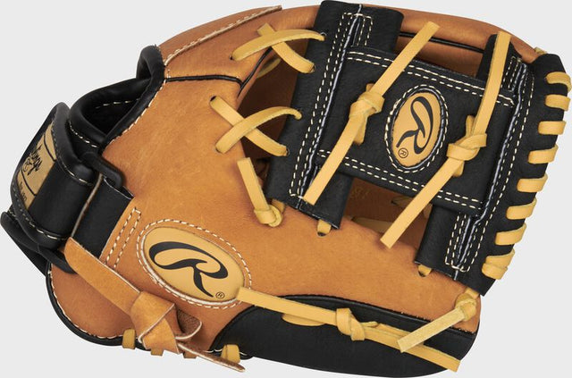 RAWLINGS Sure Catch 10In Youth I-Web Baseball Glove RH Tan black