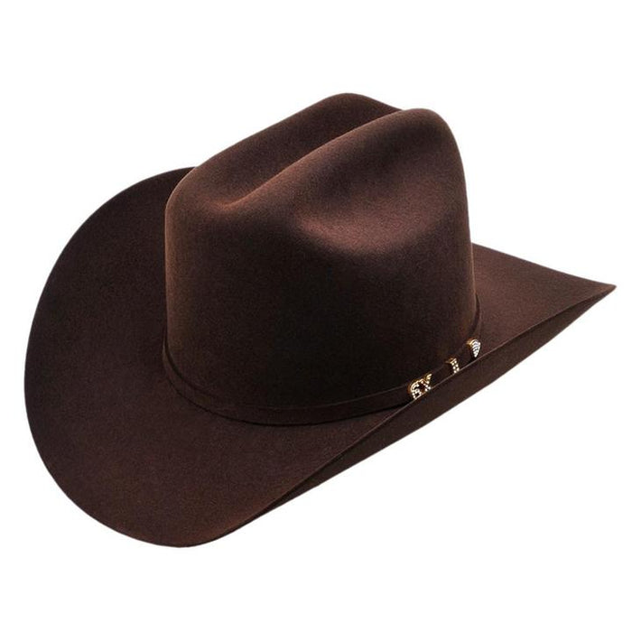 Serratelli Hat Company Serratelli Men's Chocolate 6x Beaver Felt Cowboy Hat Chocolate