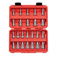 Tekton 24-Piece 1/2 Inch Drive Hex Bit Socket Set (1/4-3/4 in., 6-19 mm) 1/2IN / 24PC