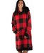 Lazy One Red Plaid Sleep Hoodie