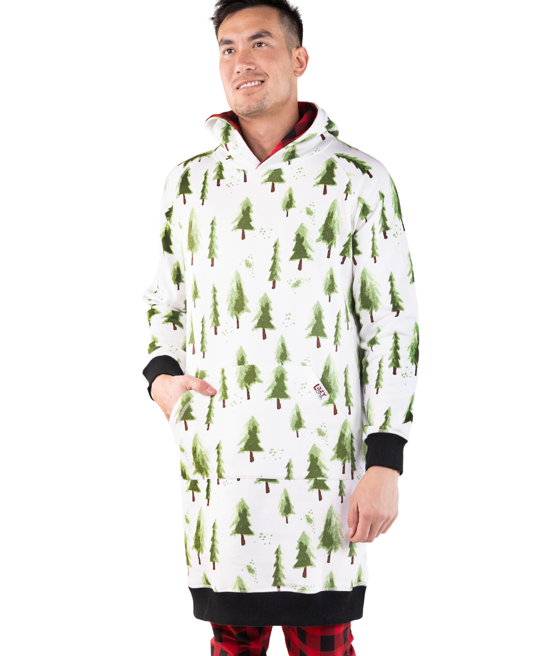 Lazy One Evergreen Plaid Sleep Hoodie