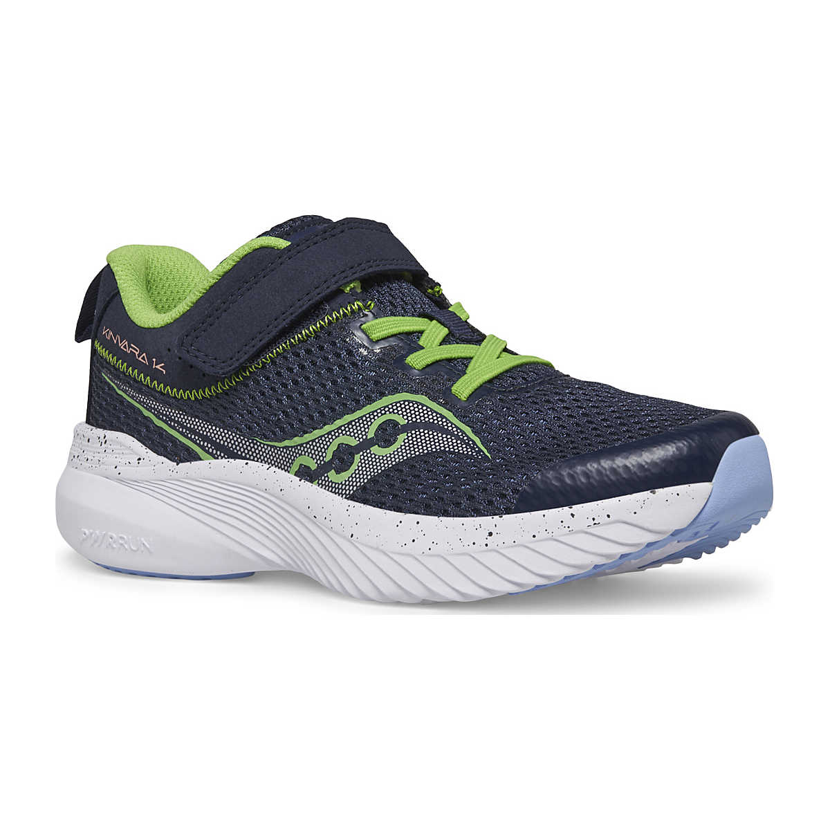 Saucony Kids' Kinvara 14 A/C Sneaker - Navy/Green Navy/Green