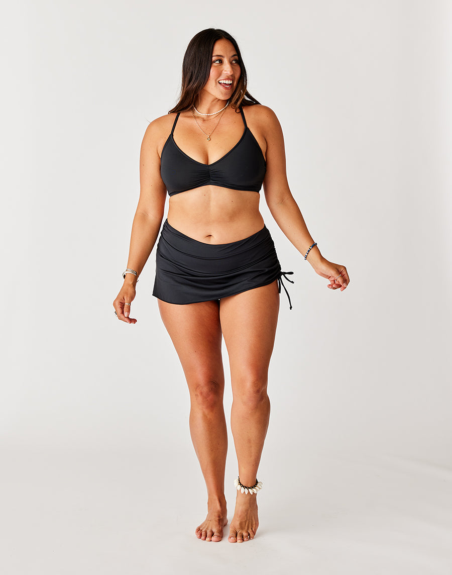Carve Designs Hoku Swim Skirt - Black Black