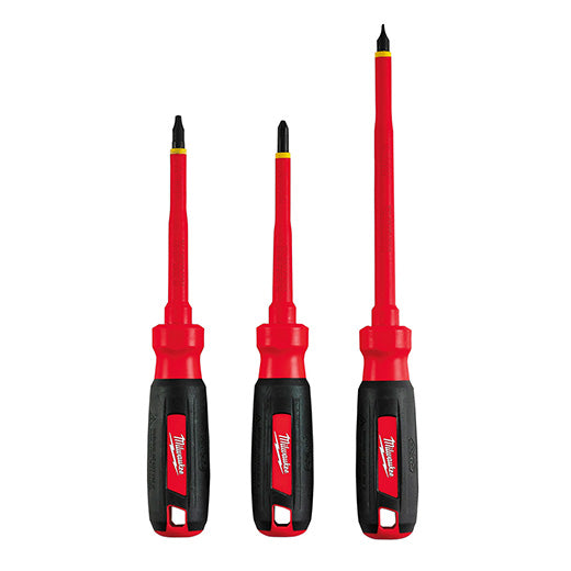 Milwaukee Insulated Screwdriver Set - 1000v 3 Pc