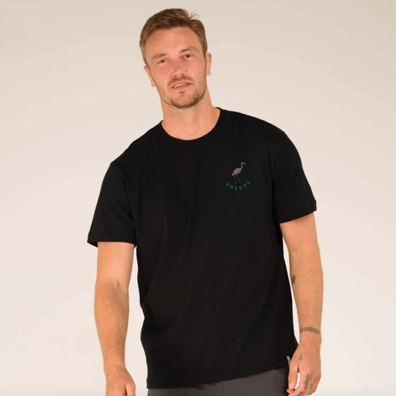 Sherpa Adventure Gear Men's Crane Tee Black Crane