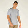 Sherpa Adventure Gear Men's Crane Tee Heather Grey Crane