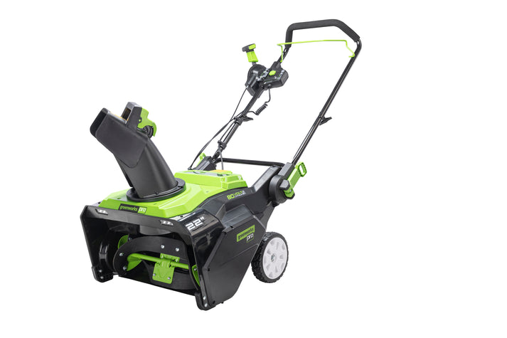 Green works 22 In Electric Single Stage Snow Blower