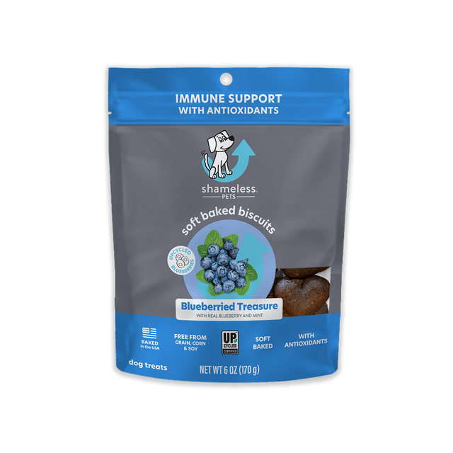 Shameless Pet Blueberried Treasure Soft Baked Dog Treat Blueberry & Mint