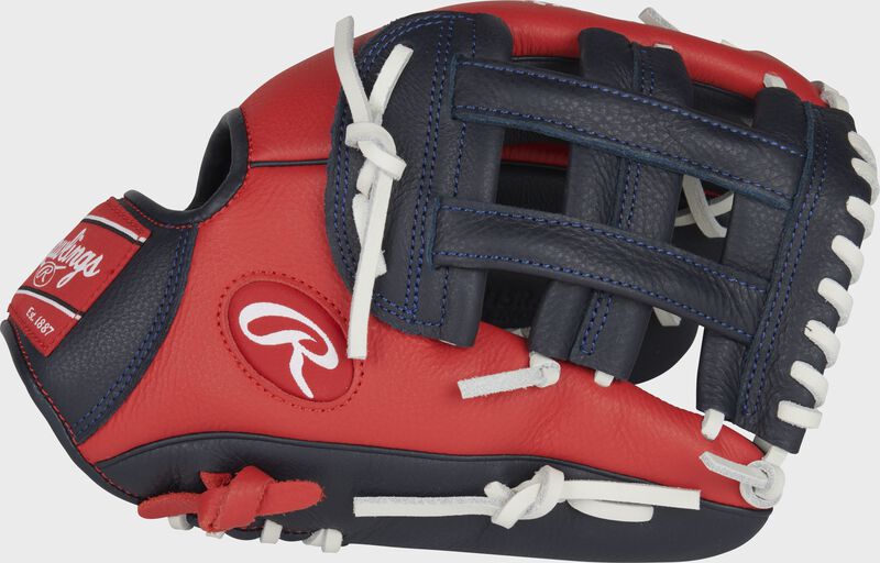 RAWLINGS Select Pro Lite 11.5In Ronald Acuna Jr Youth Glove RH Black red white