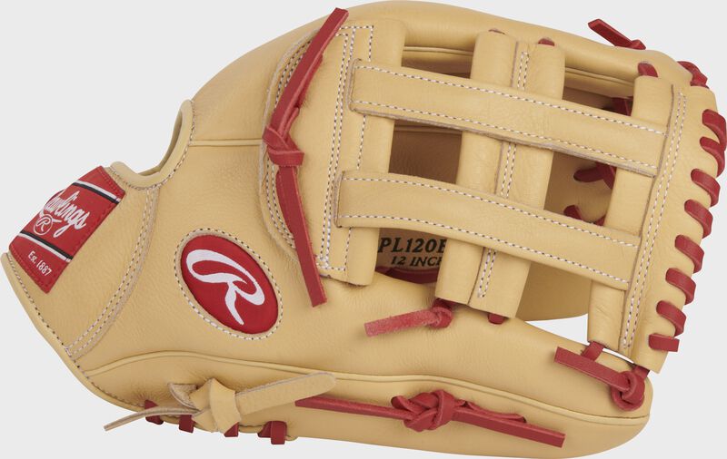 RAWLINGS Select Pro Lite 12in Bryce Harper Youth Outfield Glove RH Camel red