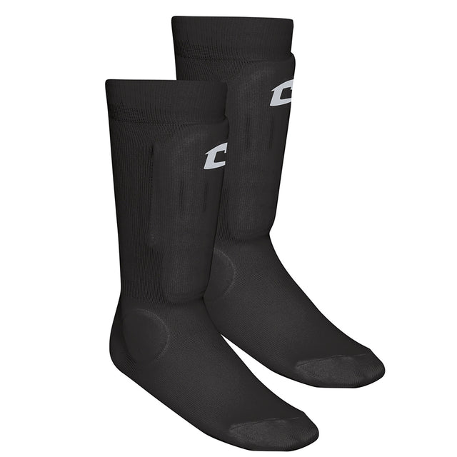 Champro Sports Sock Style Soccer Shin Guard Black