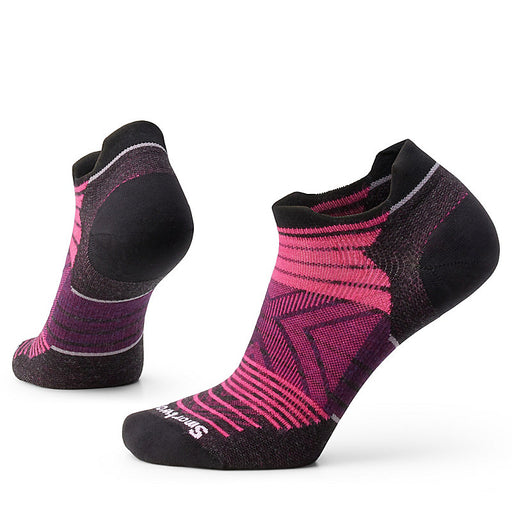 Smartwool Women's Run Zero Cushion Stripe Low Ankle Sock Power Pink