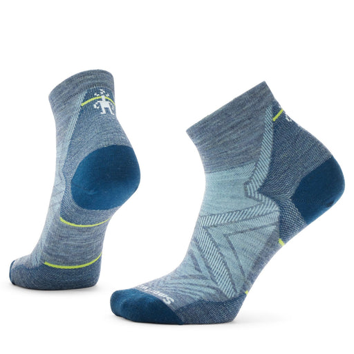 Smartwool Women's Run Zero Cushion Ankle Sock - Pewter Blue Pewter Blue