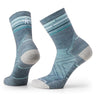 Smartwool Women's Run Zero Cushion Mid Crew Sock Pewter Blue