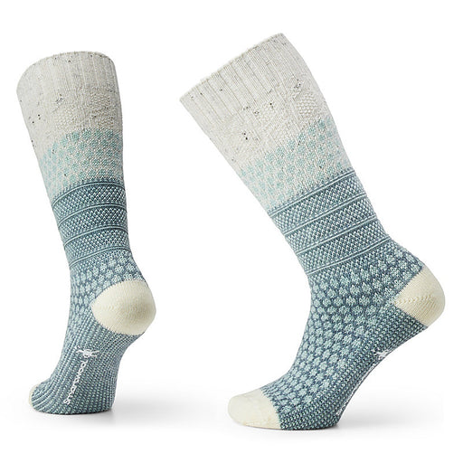 Smartwool Everyday Popcorn Cable Full Cushion Crew Sock Pewter Blue
