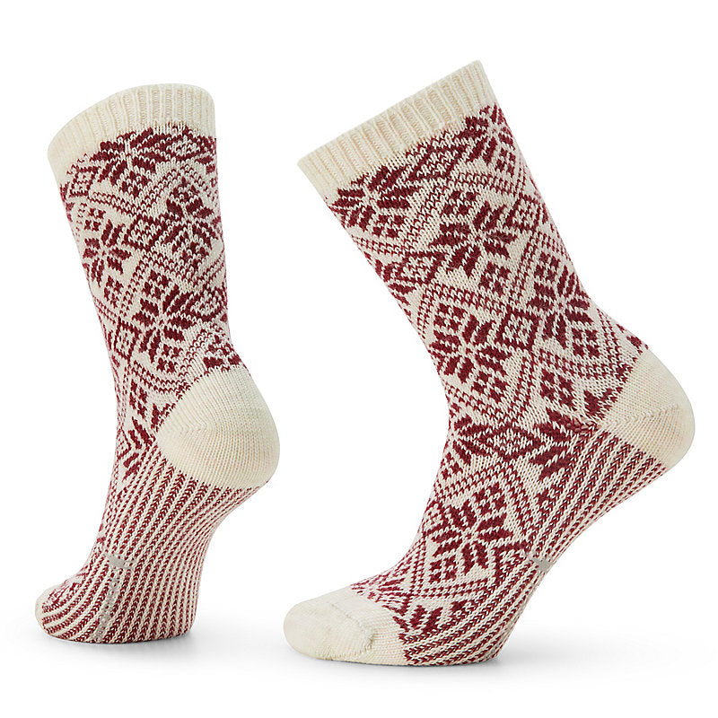 Smartwool Women's Everyday Traditional Snowflake Full Cushion Crew Sock Moonbeam