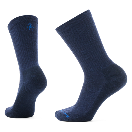 Smartwool Everyday Solid Rib Crew Sock - Deep Navy Deep Navy