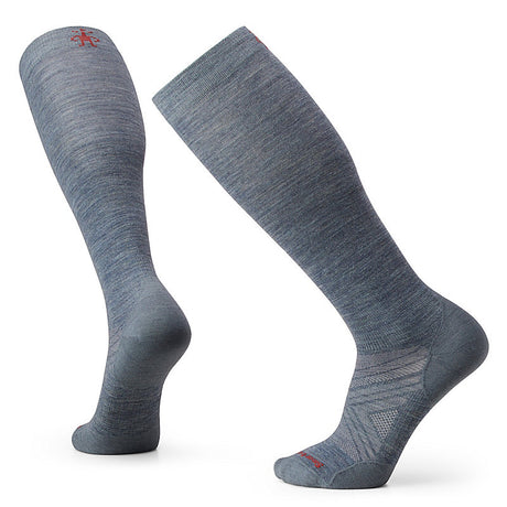 Smartwool Ski Zero Cushion Over The Calf Sock Pewter Blue