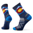 Smartwool Hike Light Cushion Colorado Crew Sock Laguna Blue