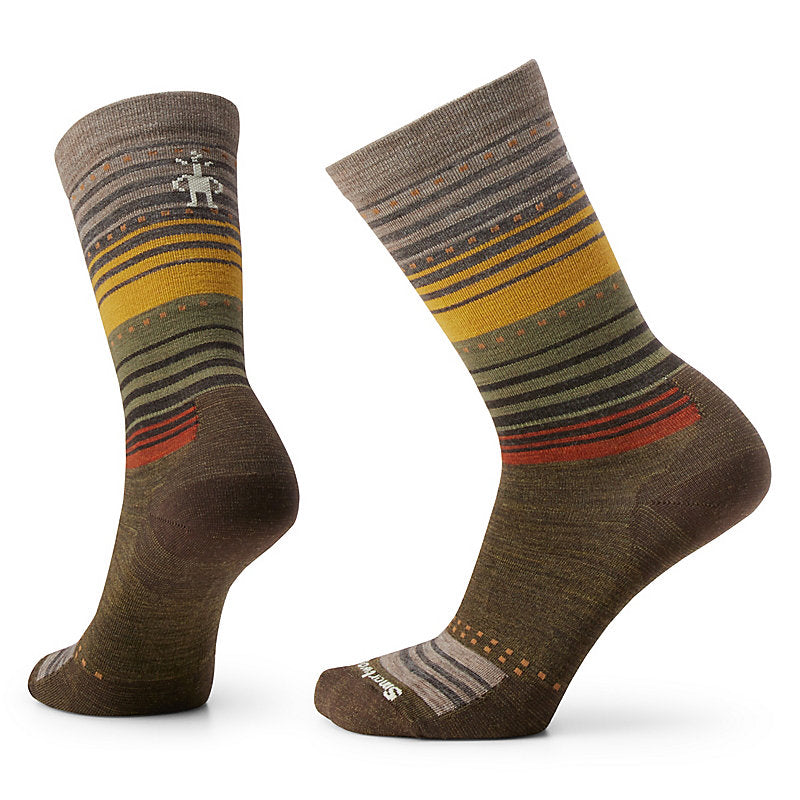 Smartwool Everyday Stitch Stripe Zero Cushion Crew Sock Military Olive