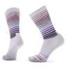 Smartwool Women's Everyday Stitch Stripe Crew Sock - Purple Eclipse Purple Eclipse