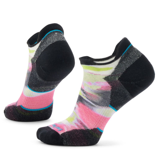 Smartwool Women's Run Targeted Cushion Brushed Print Low Ankle Sock - Power Pink Power Pink