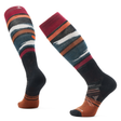 Smartwool Ski Full Cushion Midnight Ski Pattern Over-the-Calf Sock - Black Black