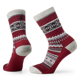 Smartwool Everyday Snowed In Sweater Light Cushion Crew Sock Tibetan Red