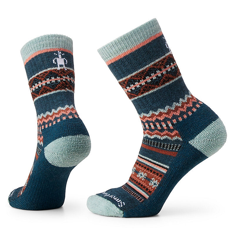 Smartwool Everyday Snowed In Sweater Light Cushion Crew Sock Twilight Blue