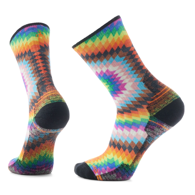 Smartwool Hike Light Cushion Love Lives Here Print Crew Sock - Multi Color Multi Color