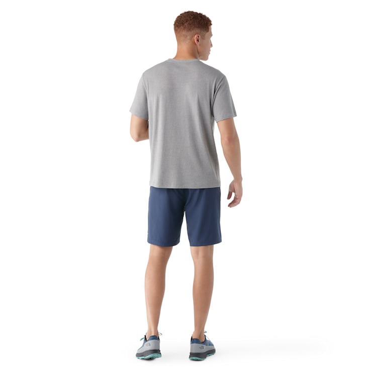 Smartwool Mens Perfect Crew Short Sleeve Tee - Light Gray Heather Light Gray Heather
