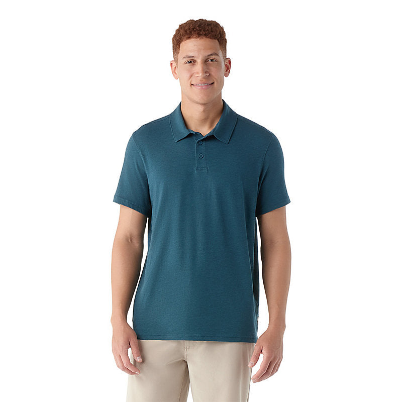 Smartwool Men's Short Sleeve Polo - Twilight Blue Twilight Blue