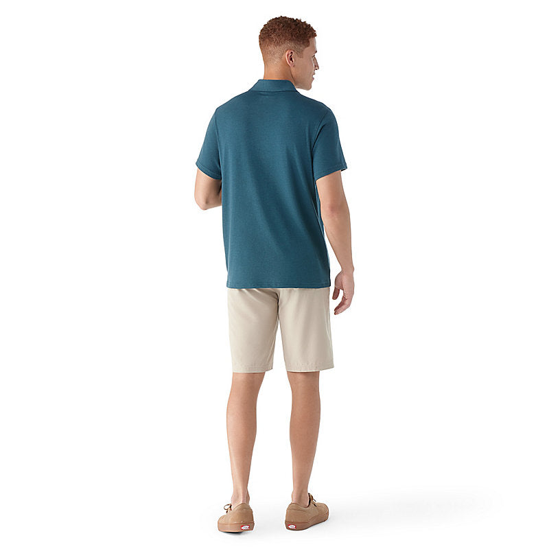 Smartwool Men's Short Sleeve Polo - Twilight Blue Twilight Blue