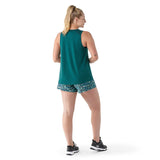 Smartwool Women's Active Mesh High Neck Tank - Dark Emerald Heather Dark Emerald Heather