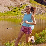 Smartwool Womens Active Mesh High Neck Tank - Serene Blue Serene Blue