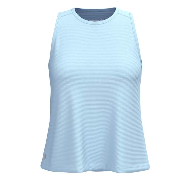 Smartwool Womens Active Mesh High Neck Tank - Serene Blue Serene Blue