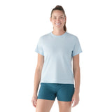 Smartwool Womens Perfect Crew Short Sleeve Tee - Winter Sky Heather Winter Sky Heather