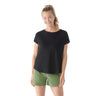 Smartwool Womens Short Sleeve Swing Top - Black Black