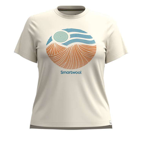 Smartwool Womens Horizon View Short Sleeve Graphic Tee - Almond Almond